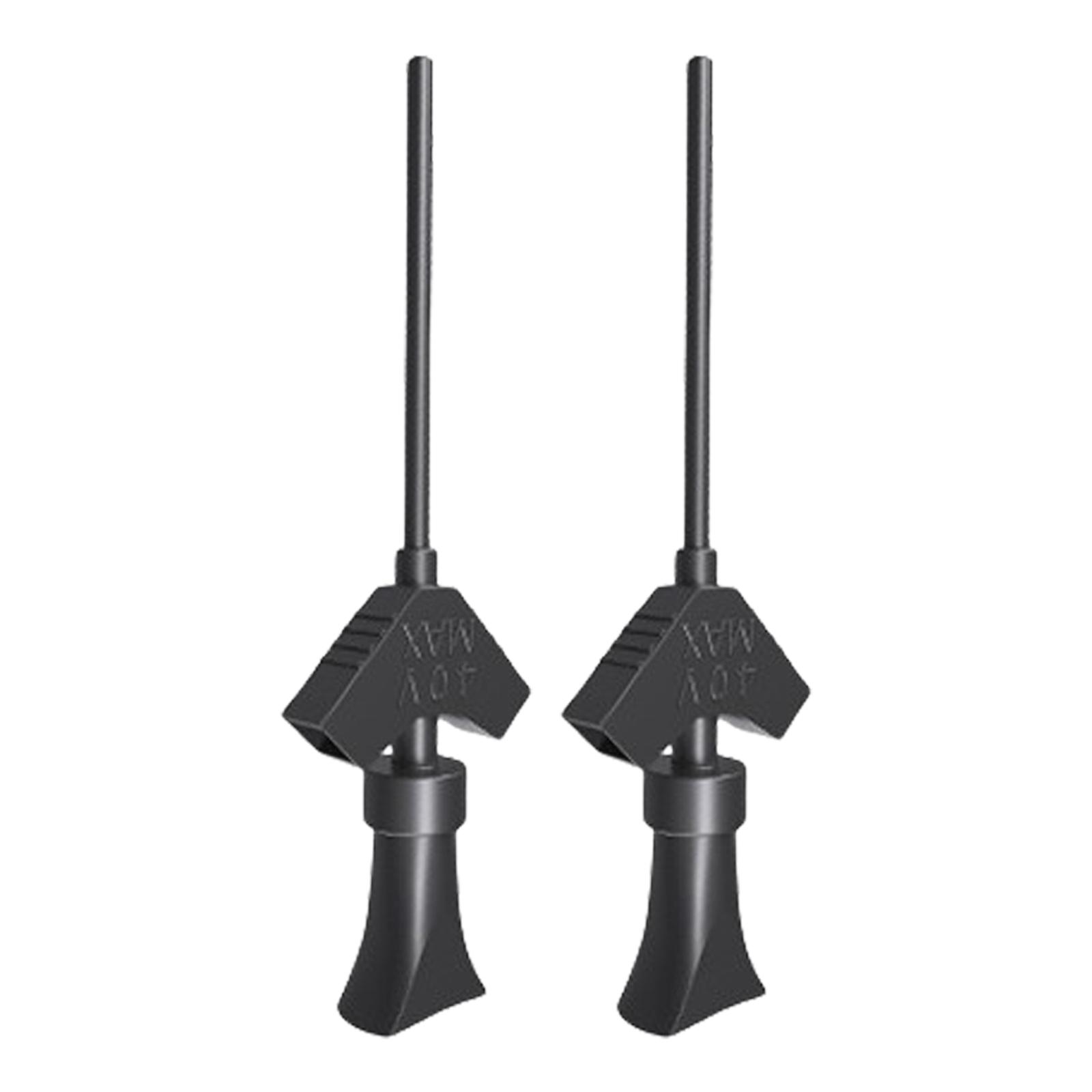 

2Pcs Grabber Test Probe Hook for Jumper Test Lead Accessory Logic Analyzer SMD IC Test Hook Clip Internal Spring Grabber чёрный