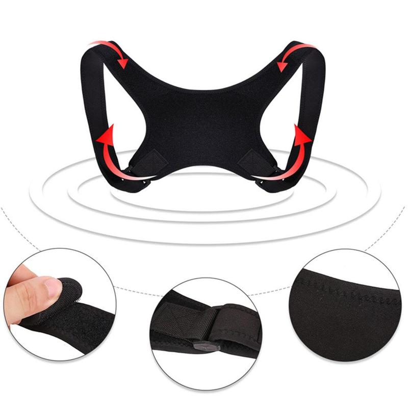 Back Posture Corrector Back Support With Collarbone Back Shoulder Posture Correction Anti-Hunchback Adult Adjustable Unisex
