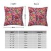 Blossom In Harmony Spring Square Pillowcase Polyester Linen Velvet Pattern Zip Decor Pillow Case Home Cushion Case 45X45