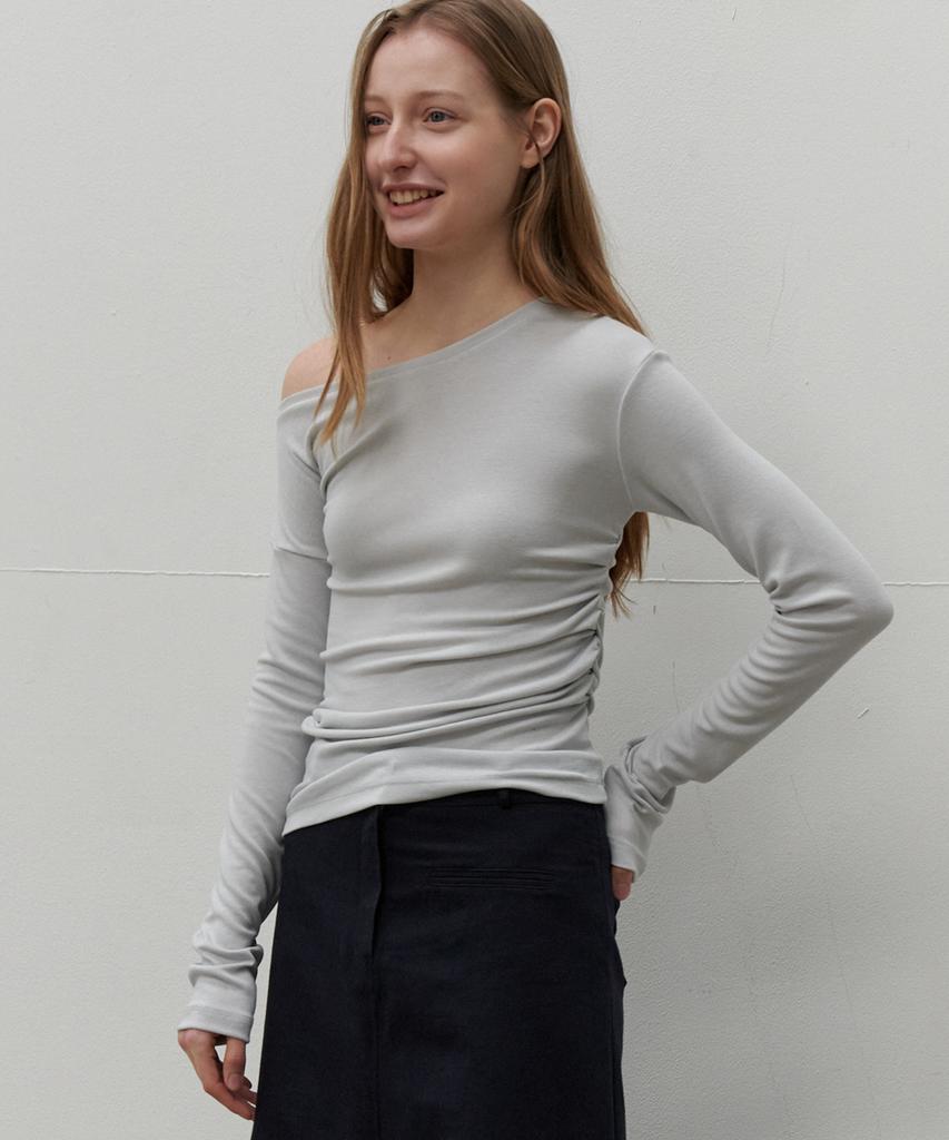 SO IR One Shoulder T-Shirt - Mint