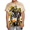 Transformers Optimus Prime Bumblebee 3D Printed Children's T-shirt, Boys' Fashion Casual Comfortable Top 2025 New Edition