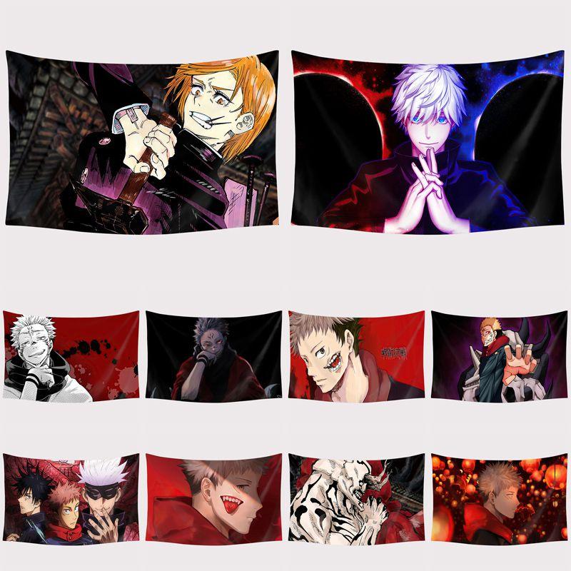 Luxurious Anime Jujutsu Kaisen Tapestry With Soft And Comfortable Fabric For Home Decor