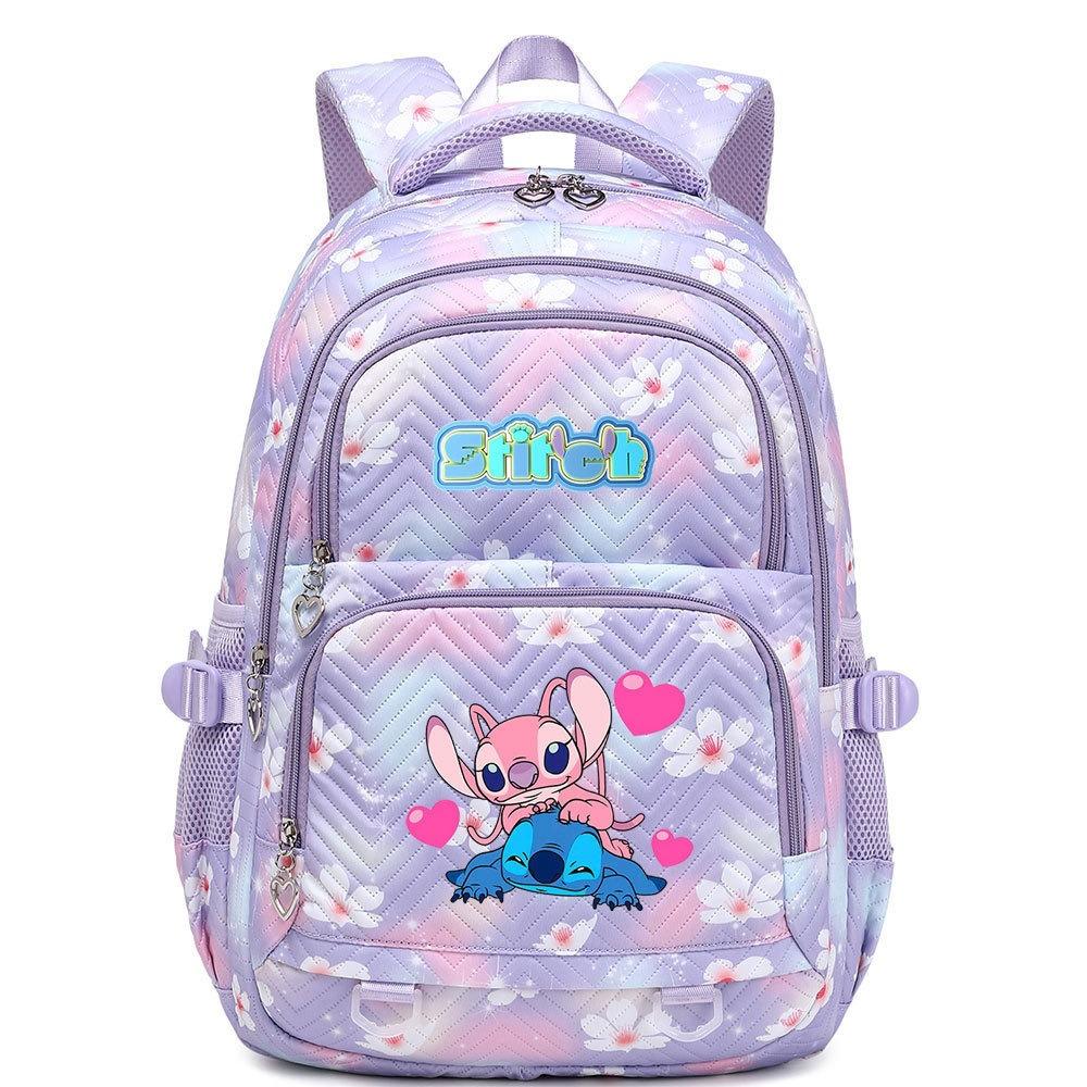 Cartoon Printing Multi-Compartment Middle And High School Schoolbag Cute And Lightweight Girls Backpack Young Girls Schoolbag