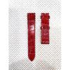 Used Hermes Watch Genuine Strap 16mm-17mm Watch Strap Crocodile Leather Red