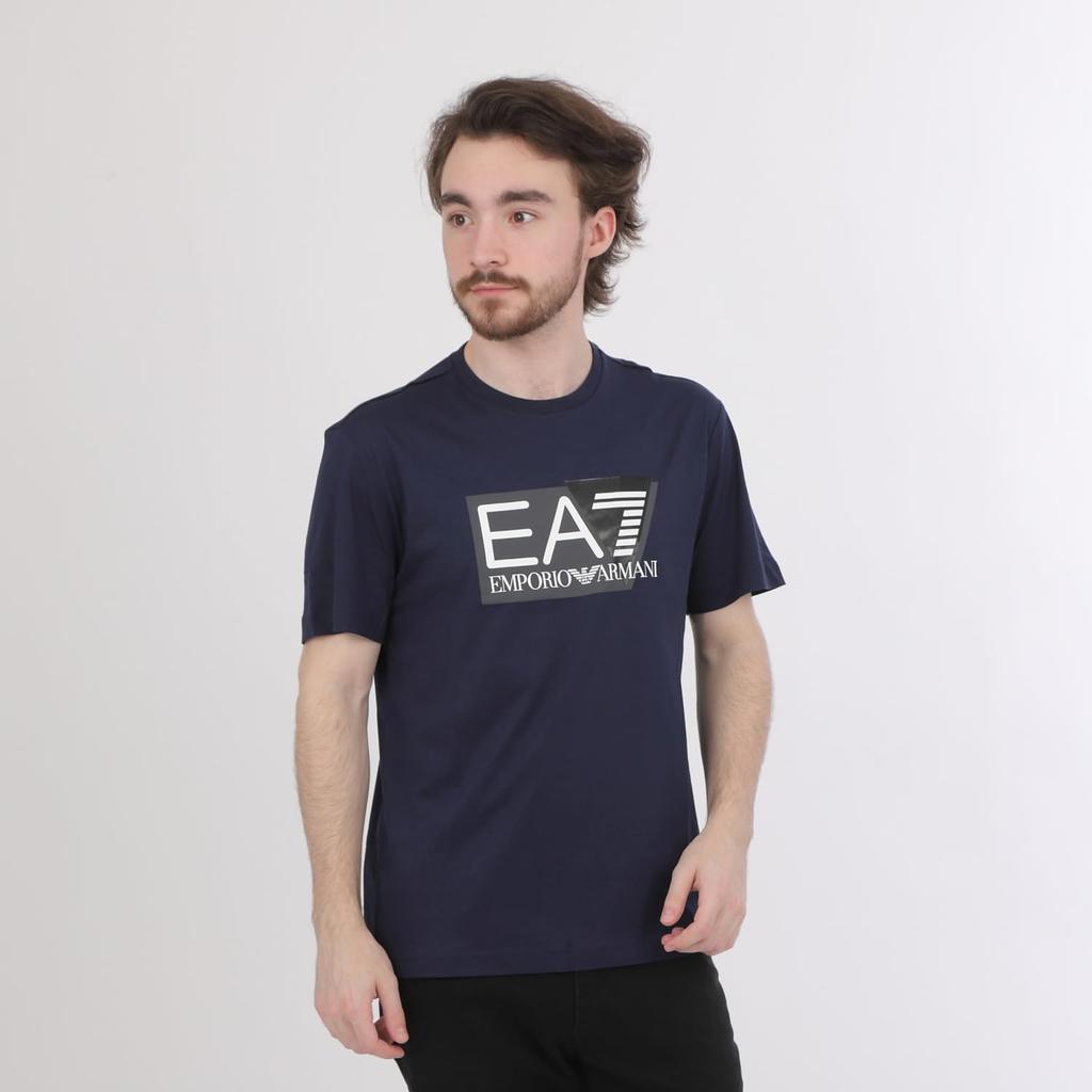 Emporio Armani EA7 Short Sleeve T-Shirt 3DPT81 PJM9Z (Navy, Medium) [Parallel Import]