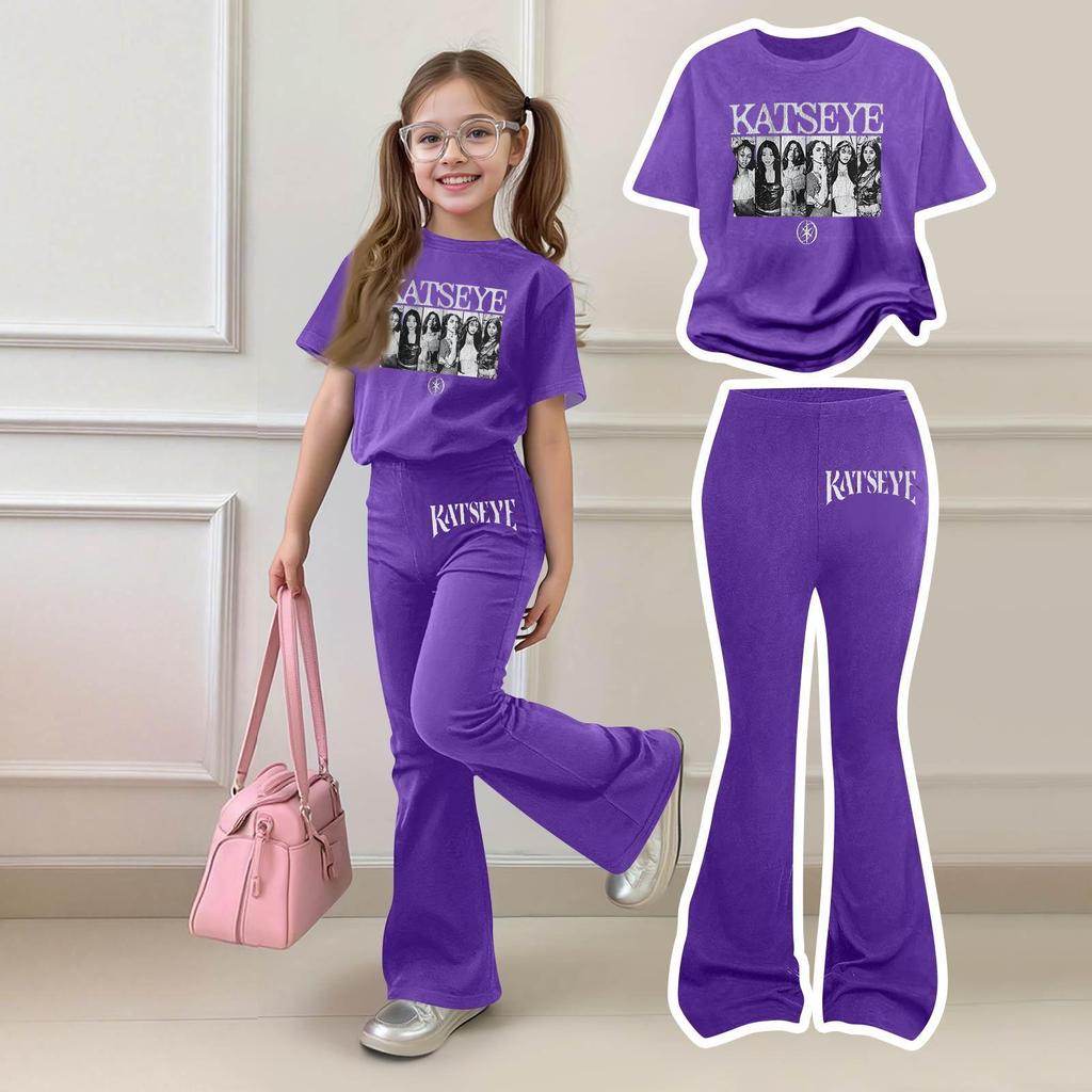 Infant Baby Girls Boys Loose T-shirt+Pants Print Outfits Set