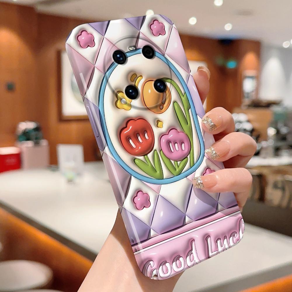 All-inclusive Film Handyhülle Cartoon Mode Design Hartschale Vollständige Abdeckung Kameraschutzhülle für iPhone Huawei Honor Vivo Google