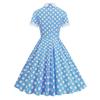 Vintage Polka Dot Printed Dresses for Women Summer Elegant Swing Rockabilly Party A Line Dress Ladies Midi Vestidos