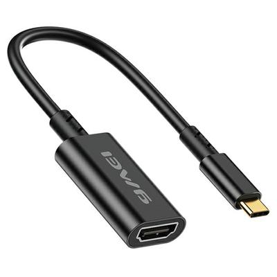 Awei Adapter Cl-217T Usb-C/Hdmi czarny/Black 4K/30Hz