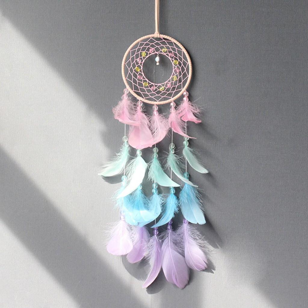 Ręcznie robiony Dziewczęcy Łapacz Snów: Wisząca ozdoba ścienna w kształcie serca na dekorację ślubną