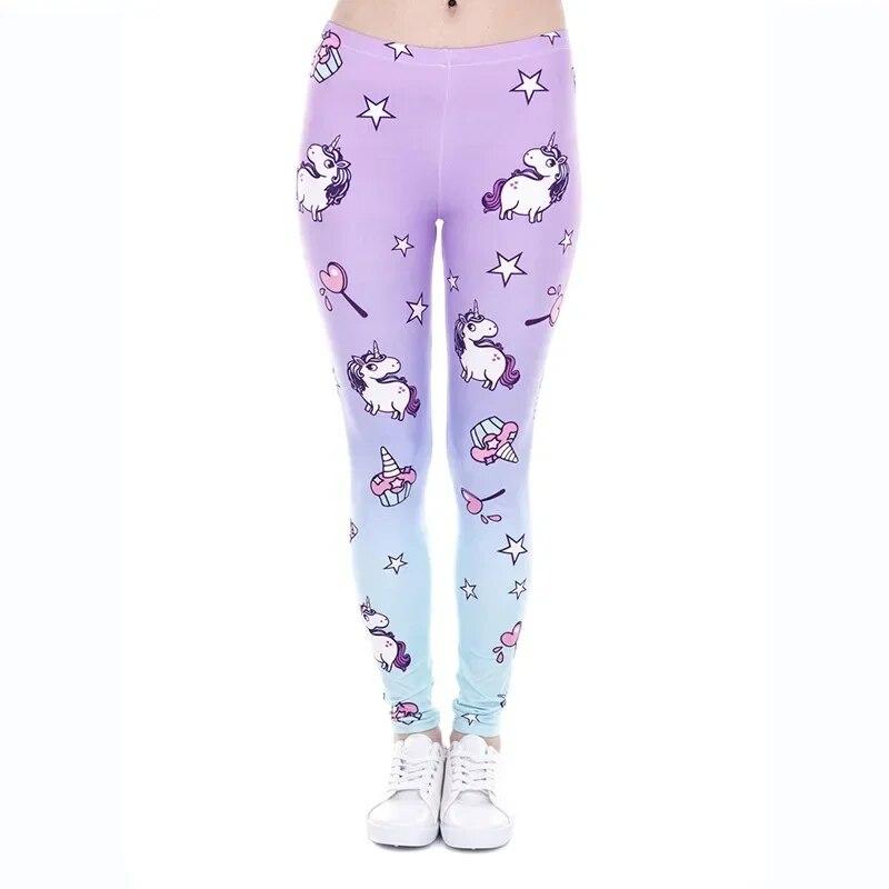 Sexy Women Sporty Legging Printing Fitness Sportswear Fashion Slim High Waist Gym Woman Pants Yoga Clothing Trousers 29650