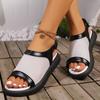 Fashion Women Sandals New Flat Bottom Breathable Mesh Sandals Women Summer Casual Large Size Round Toe Ladies Shoes Sandalias De Mujer
