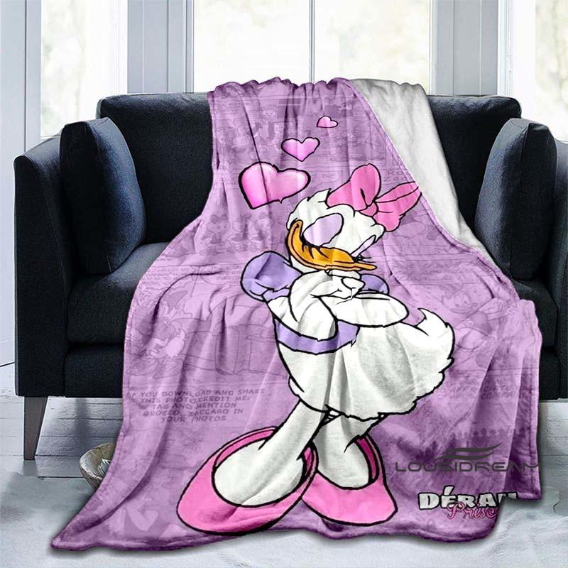 Cute Cartoon Daisy Duck Blanket Soft and Comfortable Perfect for Home Décor Bedroom Living Room and Sofa Throw