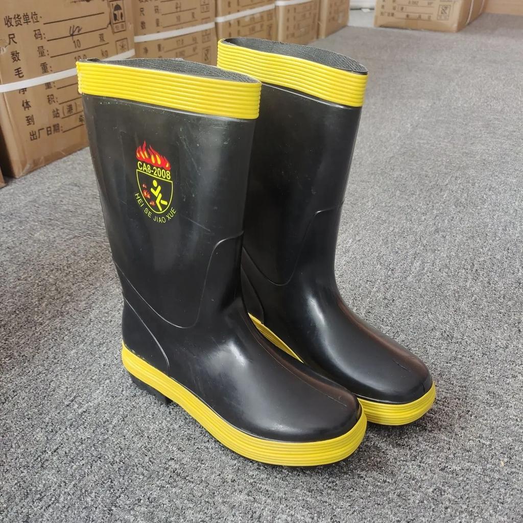 Man Shoes Non-slip Rain Boots for Men Pvc Waterproof Gumboots Teenagers Wear-resistant Galoshes City Wide Toes Plastic Wellies