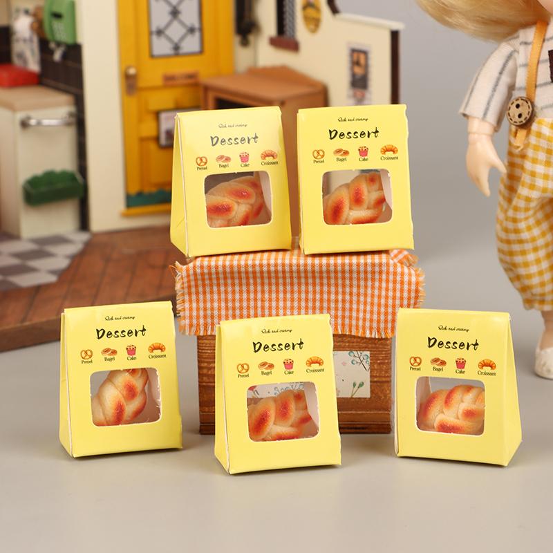 

5Набор 1:12 кукольных домиков, имитация десерта, хлеб с упаковкой, кукольная кухня, еда, декор, игрушка, кукольный домик, декор, аксессуары