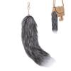 LIOOBO Tail Keychain Bag Charm, 47cm Extra Large Fluffy Fox Tail Faux Fur Keyring Strap Accessory, Perfect for Gals, Cosplay, or As a Gift for Women