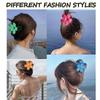 Flower Hair Clips for Women Large Size Strong Grip