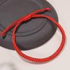 Adjustable Red Rope Bracelet with Pure Diamond Knot - Unisex Zodiac Design