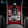 Automatic Car Gear Shift Trim Real Soft Carbon Fiber Sticker LHD RHD For Mazda 3 Axela BP 2019 2020 2025 2025 2025 2025 2025