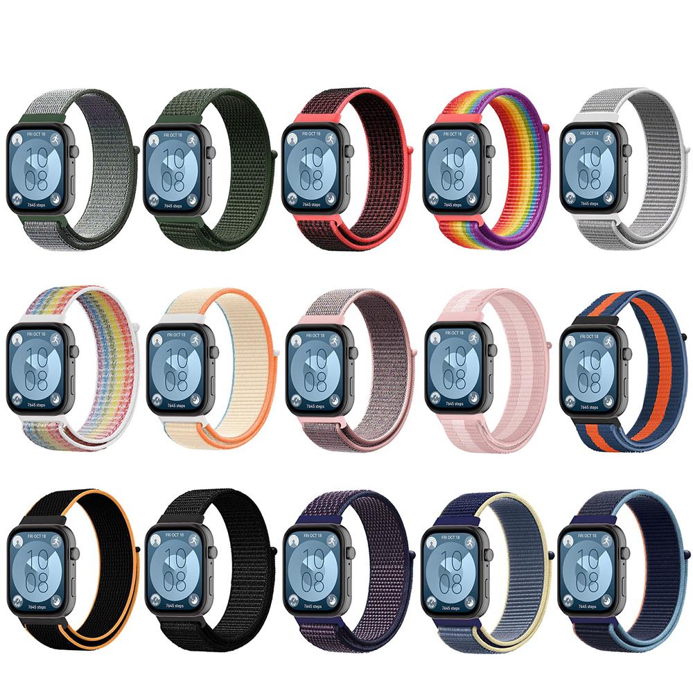 Nylon WatchBand Strap For Huawei Watch Fit 3 Wristband Elastic Weave Sport Loop Bracelet For Huawei Watch Fit 4 pro WatchStrap