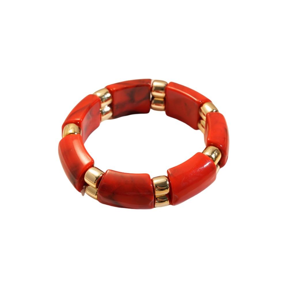 Wide Acrylic Bangle Geometric Retro Hand Ring Temperament Exaggerated Bracelet  Gift