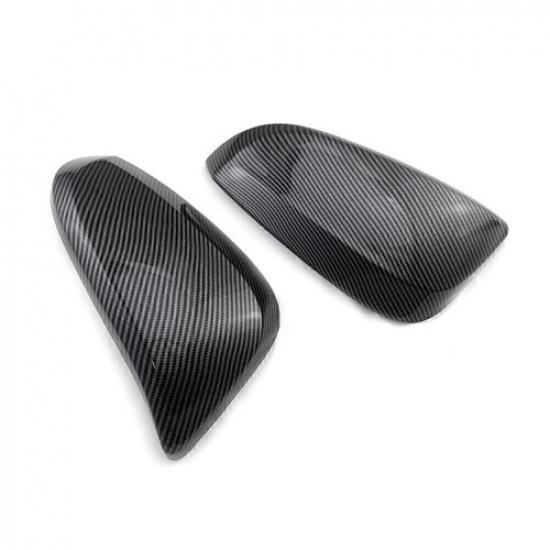 For Toyota Hilux Revo 2015- Carbon Fiber Look Side Door Mirror Cover Trim