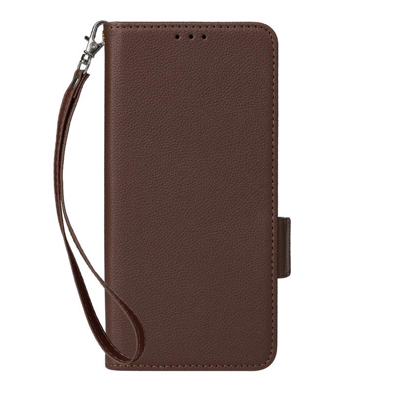 Motorola Edge 2025/2024 Lychee Pattern Leather Phone Case with Card Slot