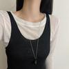Water Bottle Pendant Sweater Chain Necklace Silver Color Sweater Chain Accessories