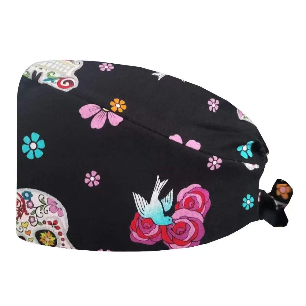 Cartoon Print Spa & Nurse Surgical Cap