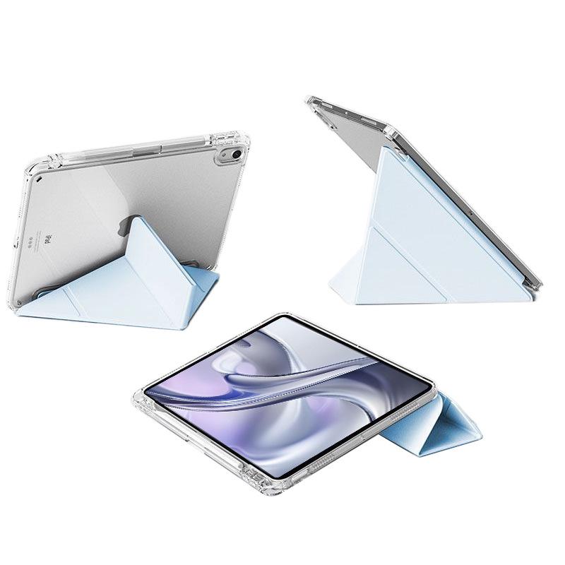 iPad Acrylic Protective Case for Pro/Air/Mini - 3+Y Fold Design for 11/13/8.3 Inch - Anti-Bending Tablet Cover