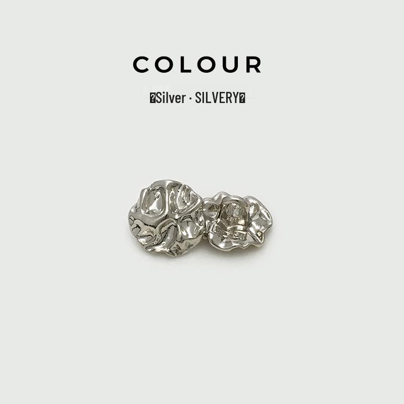 Irregular Metal Shirt Buttons: Asymmetrical Rhinestone-Decorated Buttons for Men's and Women's Cardigans and Sweaters