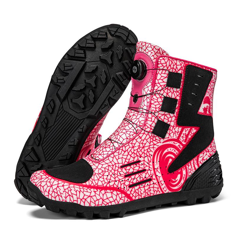 2025 Four Seasons Motorcycle Riding Boots Men's Women's Anti Fall Shoes Off Road Racing Travel