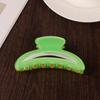 Hair Claw Contrast Color Hollow Design Back Head Shower Clip Anti-slip Medium Size Shark Hair Claw Versatile Hair Accessory