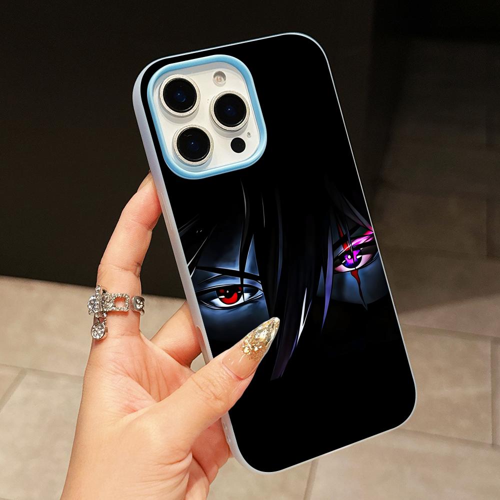 

Anime Eyes Phone Case for iPhone 17 16 15 14 13 12 11 Air Pro Max Plus Jelly Double layer Light Blue Cover iPhone 16e