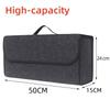 Felt Car Trunk Folding Storage Box Enlarged and Thickened Dark Gray