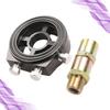 2Pcs Oil Pressure Gauge Accessories Aluminum Cooling Sandwich Plate Adapter Car Oil Cooler Kit Auto Mounting