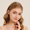 Handmade Sparkling Rhinestone Tiara Elegant Headbands Bride Hair Bands  Women