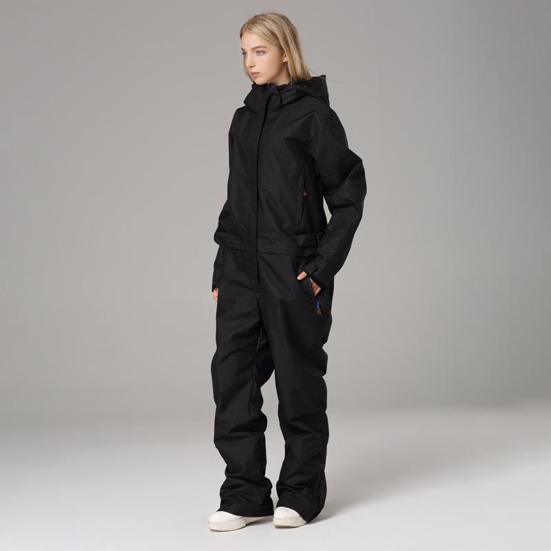 SEARIPE Unisex Waterproof Windproof Ski Suit: Jacket & Pants Set S