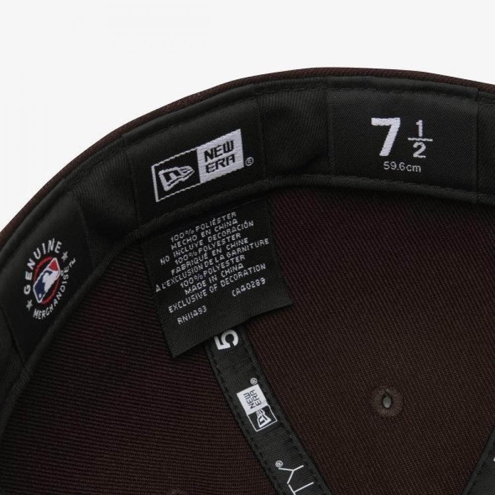 Czapka New Era Mlb La Dodgers Fitted Cap Burnt Wood