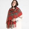Luxury Plaid Scarf Winter Warm Cashmere Women Long Pashmina Foulard Female Scarves Lady Tassel Shawl Wraps  Design New