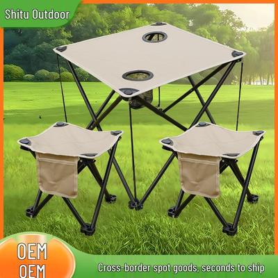 Portable Folding Table & Chair Set for Outdoor Camping and Picnics