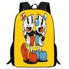 Cuphead Student Backpack Cartoon Teacup Head Backpack Lightweight 123 Grade Boys and Girls