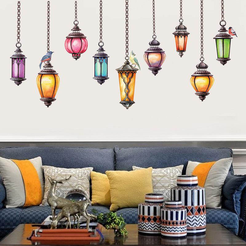 Wall Sticker Creative Chandelier Stickers Living Room Bedroom Sofa Background Decorative Painting