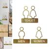 Toilet Sign Toilet Door Sign Retro Male Female Decorations Signage Bathroom Signage Plaque for Restaurants Washroom Mall Shop