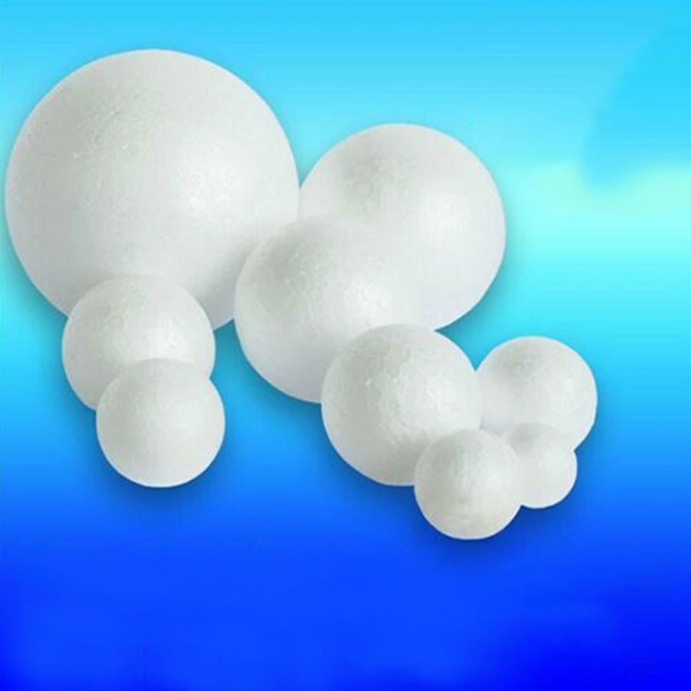 

100pcs Solid Foam Ball Polystyrene Balls Project Round Tree 2cm