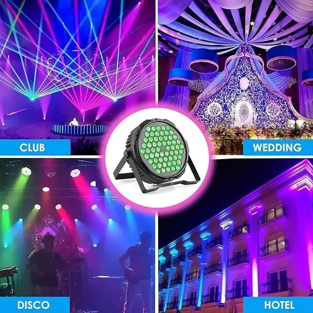 3w*60 Led Rgb 3 In 1 Par Light Dmx 512 Sound Control Dj Party Lights Wedding Disco Lights Ballroom Club Projection Stage Lamp
