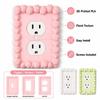 Cream Style Light Switch Cover Piping Texture Wall Plate Cover Decorative Wall Plate  Bedroom Decor