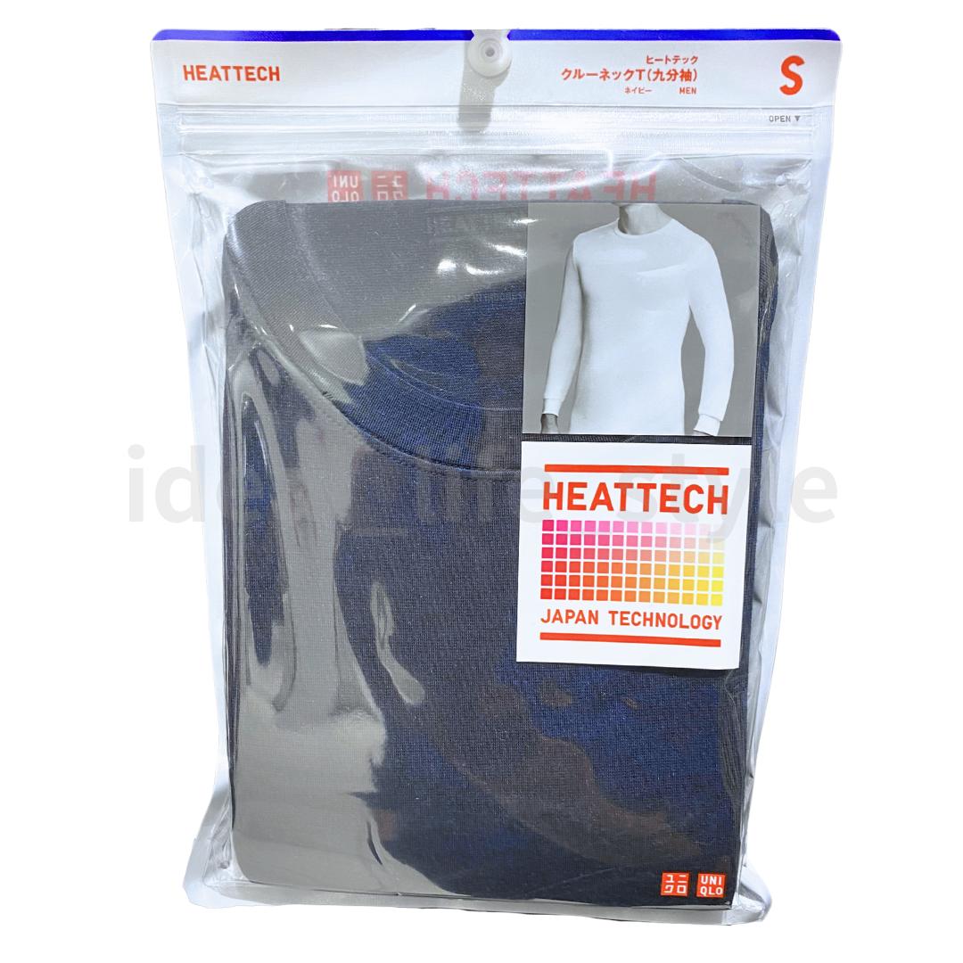 

UNIQLO HEATTECH T-Shirt S-4XL Crew Neck Long-Sleeve Tagless Men 472909 NWT L