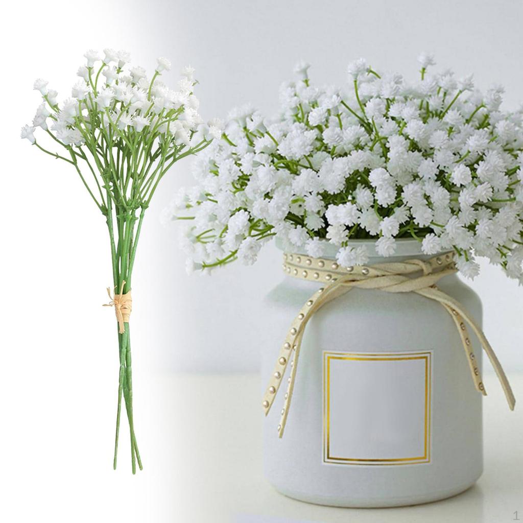 Künstlicher Blumenstrauß, 3 Stück, Künstliche Blumen Langstiel Tischdekoration für Party, Zuhause