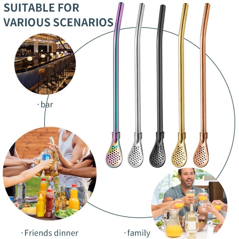 304 Stainless Steel Stirring Filter Suction Spoon